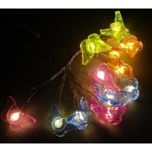 Garden Collection Butterfly LED String Lights 15 Count 5 Feet Long Indoor Decor